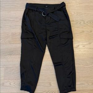 Sanctuary Black Cargo Trousers with D-Ring Waist Belt